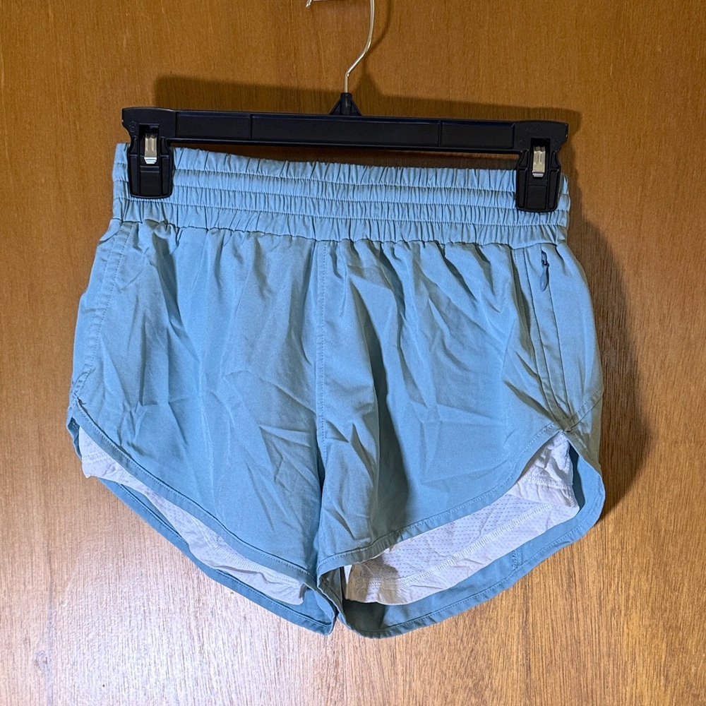 Women's Sky Blue Athletic Shorts